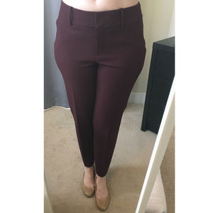 Ann Taylor Chianti "Kate" refined ankle pants